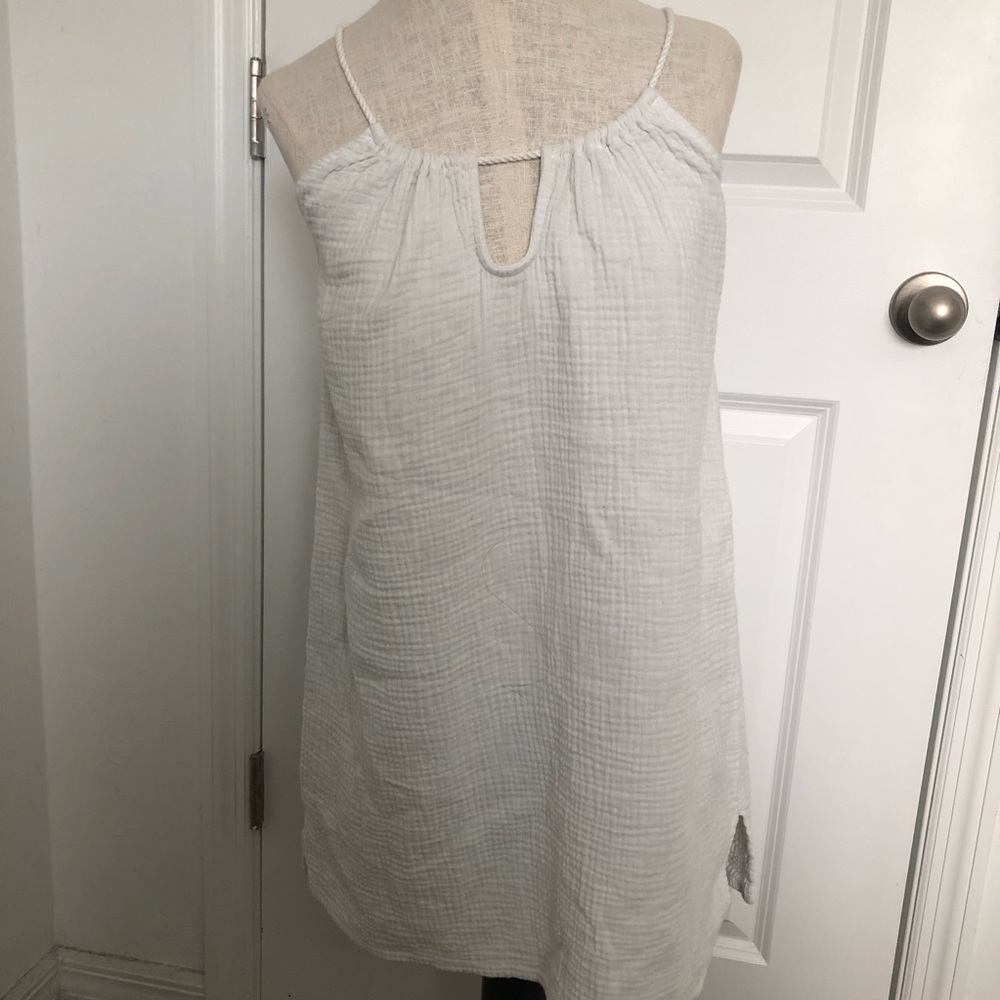 Shade & Shore Cotton Gauze Halter Tunic